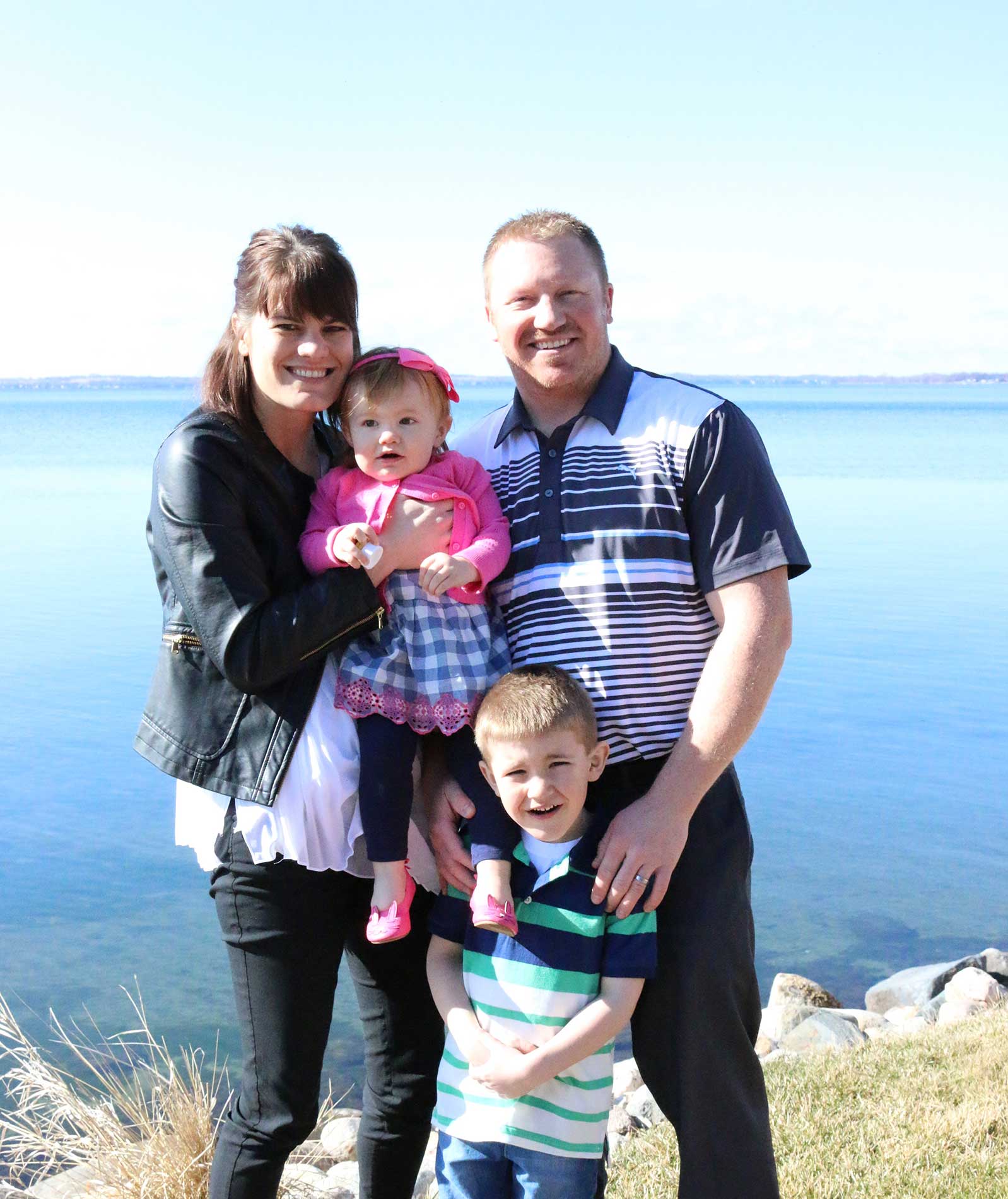 Evenson family at Lake Minnewaska